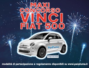 MAXI CONCORSO vinci una FIAT 500